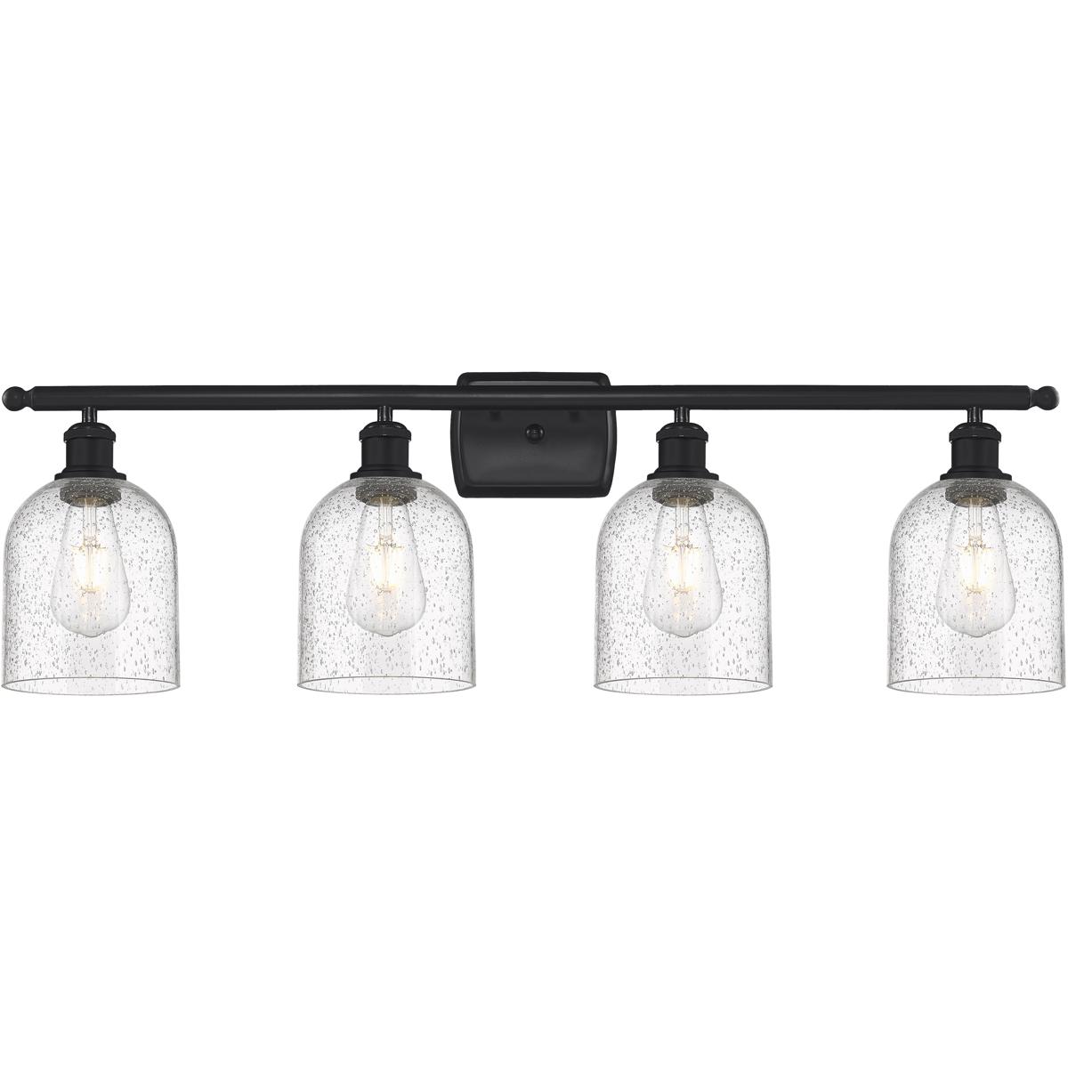 Innovations Lighting 516-4W-BK-G558-6SDY Ballston Bella 4 Light 35.5 inch Matte Black Bath Vanity Light Wall Light
