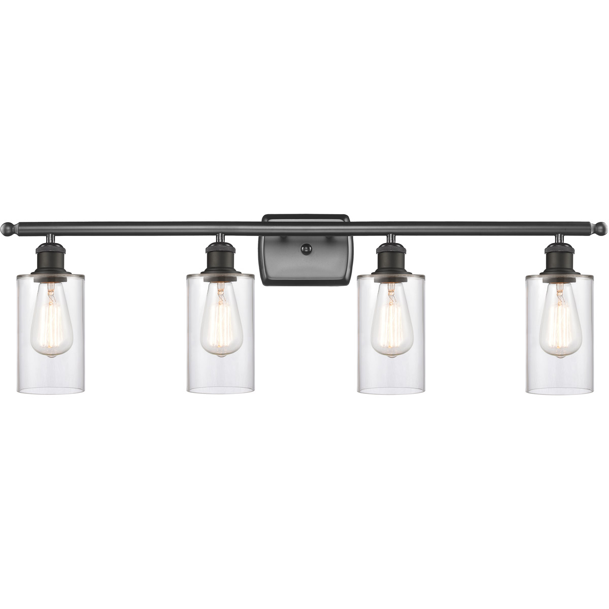 Innovations Lighting 516-4W-OB-G802-LED Ballston Clymer LED 36 inch Oil Rubbed Bronze Bath Vanity Light Wall Light in Clear Glass, Ballston
