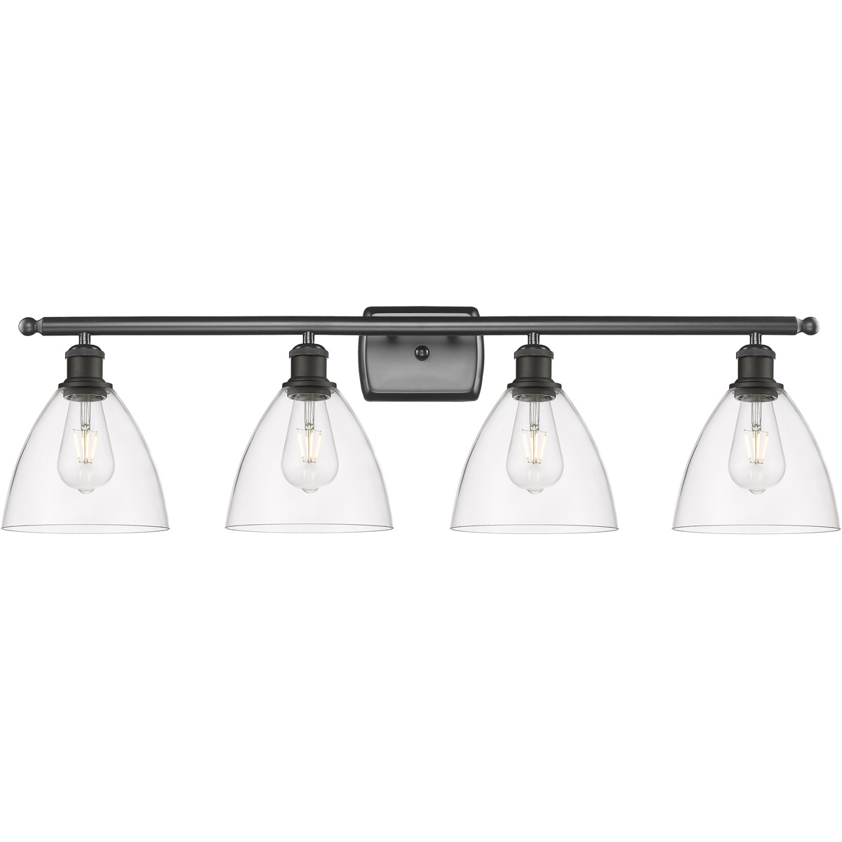 Innovations Lighting Bruno Marashlian Ballston Dome 38 Inch 4 Light Bath Vanity Light Ballston Dome - 516-4W-OB-GBD-752 - Modern Contemporary