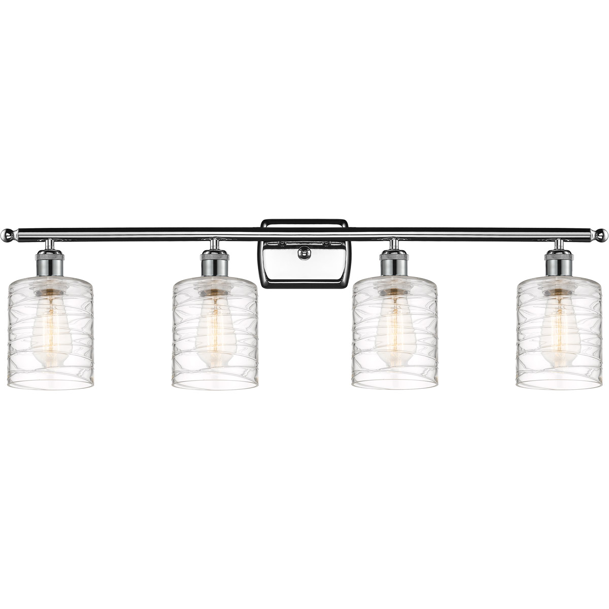 Innovations Lighting Bruno Marashlian Cobbleskill 36 Inch 4 Light Bath Vanity Light Cobbleskill - 516-4W-PC-G1113 - Restoration-Vintage