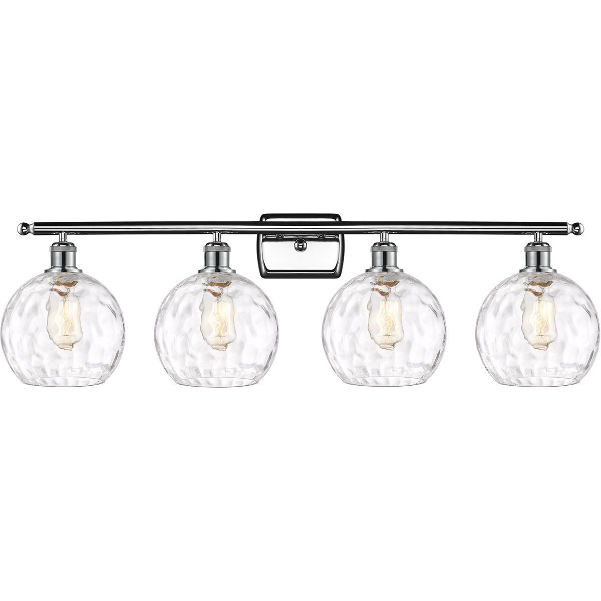 Innovations Lighting Bruno Marashlian Athens Water Glass 36 Inch 4 Light Bath Vanity Light Athens Water Glass - 516-4W-PC-G1215-8 - Modern Contemporary