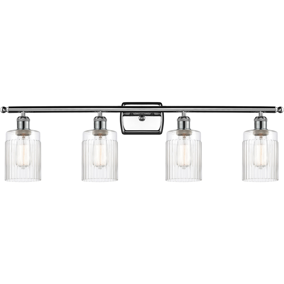 Innovations Lighting 516-4W-PC-G342-LED Ballston Hadley LED 36 inch Polished Chrome Bath Vanity Light Wall Light in Clear Glass, Ballston