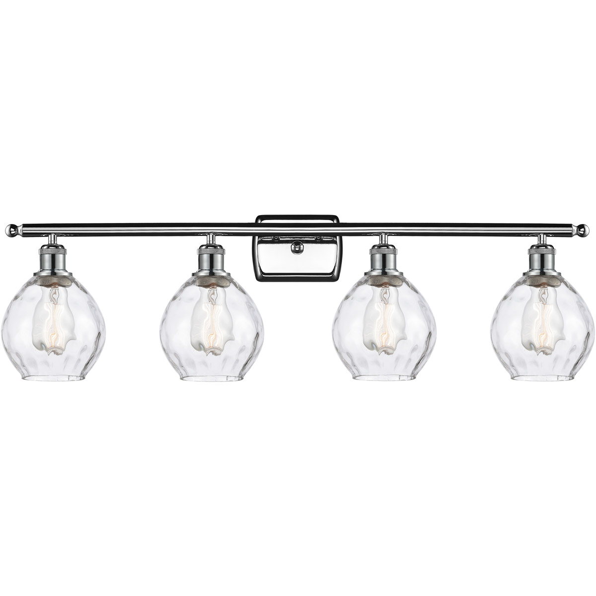 Innovations Lighting 516-4W-PC-G362-LED Ballston Small Waverly LED 36 inch Polished Chrome Bath Vanity Light Wall Light, Ballston