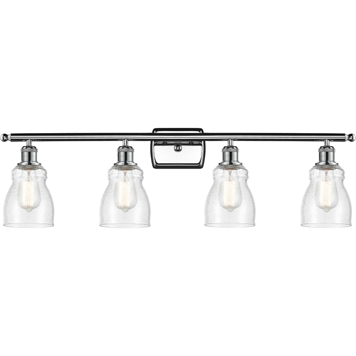 Innovations Lighting 516-4W-PC-G394-LED Ballston Ellery LED 36 inch Polished Chrome Bath Vanity Light Wall Light in Seedy Glass, Ballston