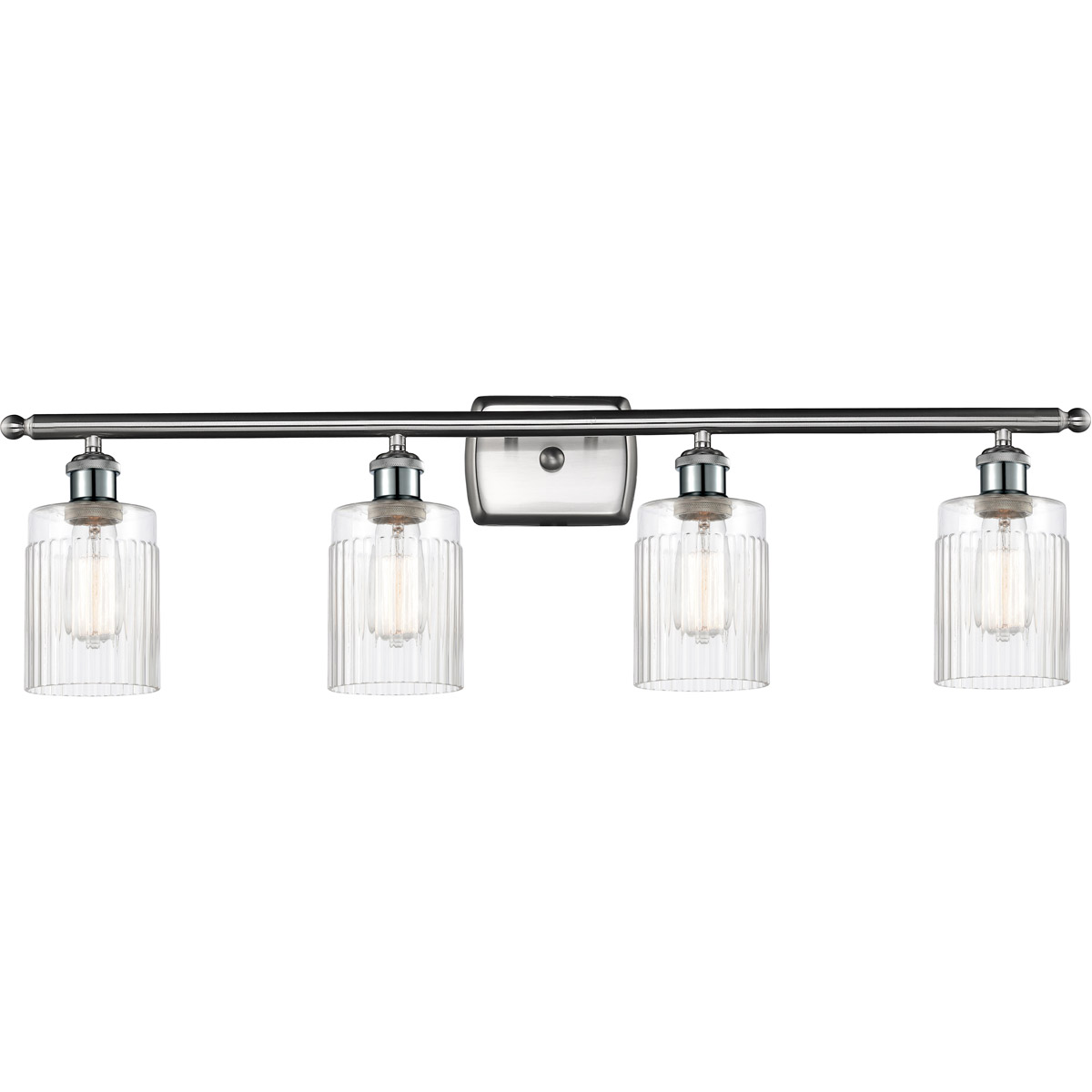 Innovations Lighting 516-4W-SN-G342-LED Ballston Hadley LED 36 inch Brushed Satin Nickel Bath Vanity Light Wall Light in Clear Glass, Ballston