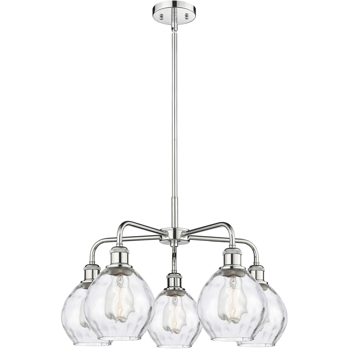 Innovations Lighting 516-5CR-PC-G362 Waverly 5 Light 24 inch Polished Chrome Chandelier Ceiling Light