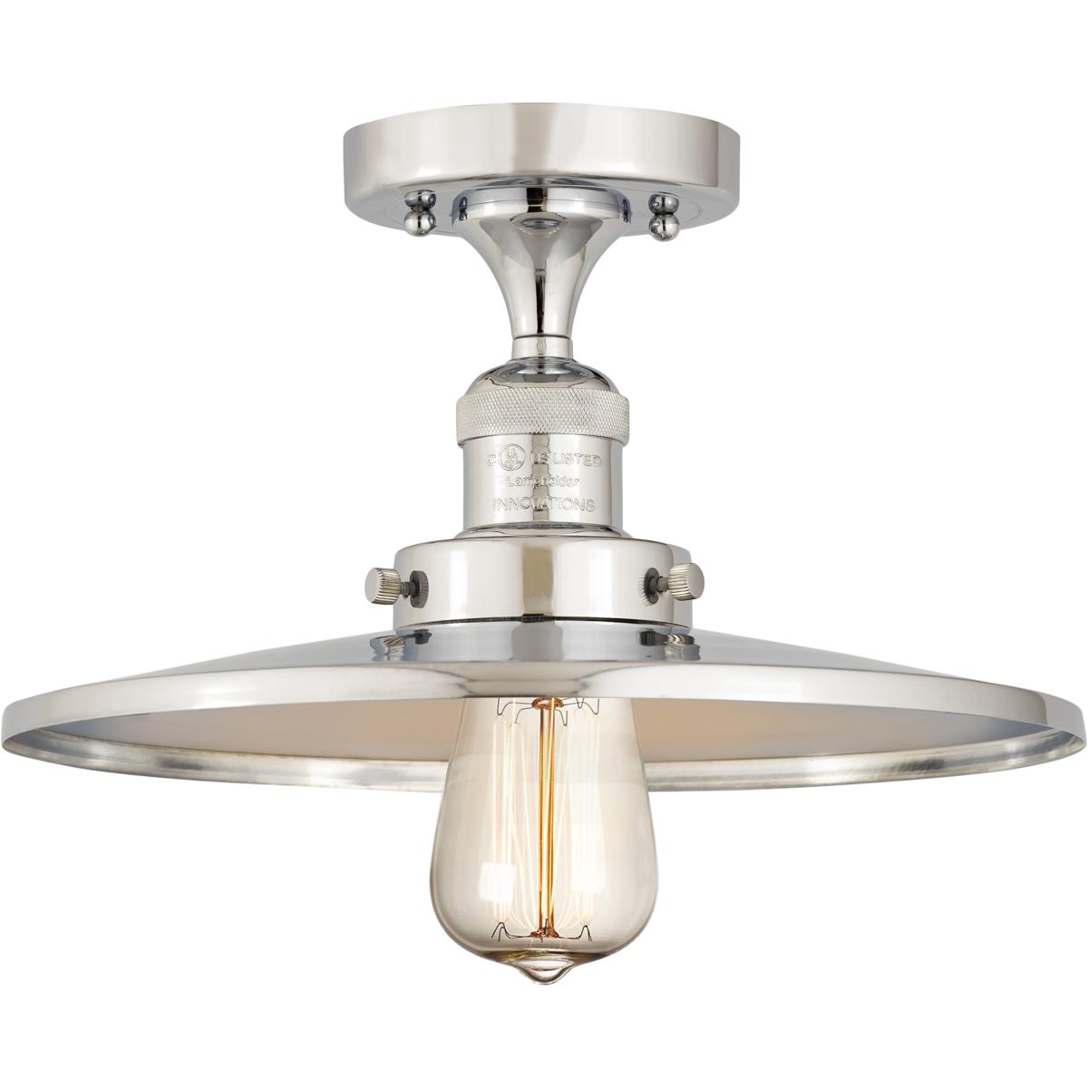 Innovations Lighting 517-1CH-PC-MFR-PC-12 Franklin Restoration Appalachian 1 Light 12 inch Polished Chrome Semi-Flush Mount Ceiling Light