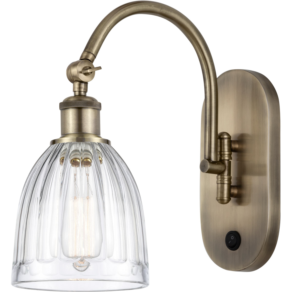 Innovations Lighting Bruno Marashlian Brookfield Wall Sconce Brookfield - 518-1W-AB-G442-LED - Transitional
