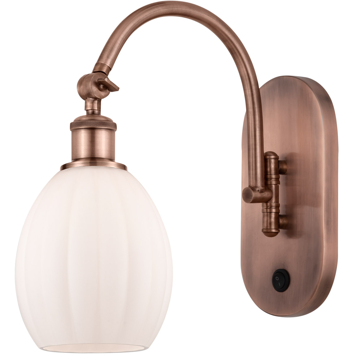 Innovations Lighting 518-1W-AC-G81-LED Ballston Eaton LED 6 inch Antique Copper Sconce Wall Light