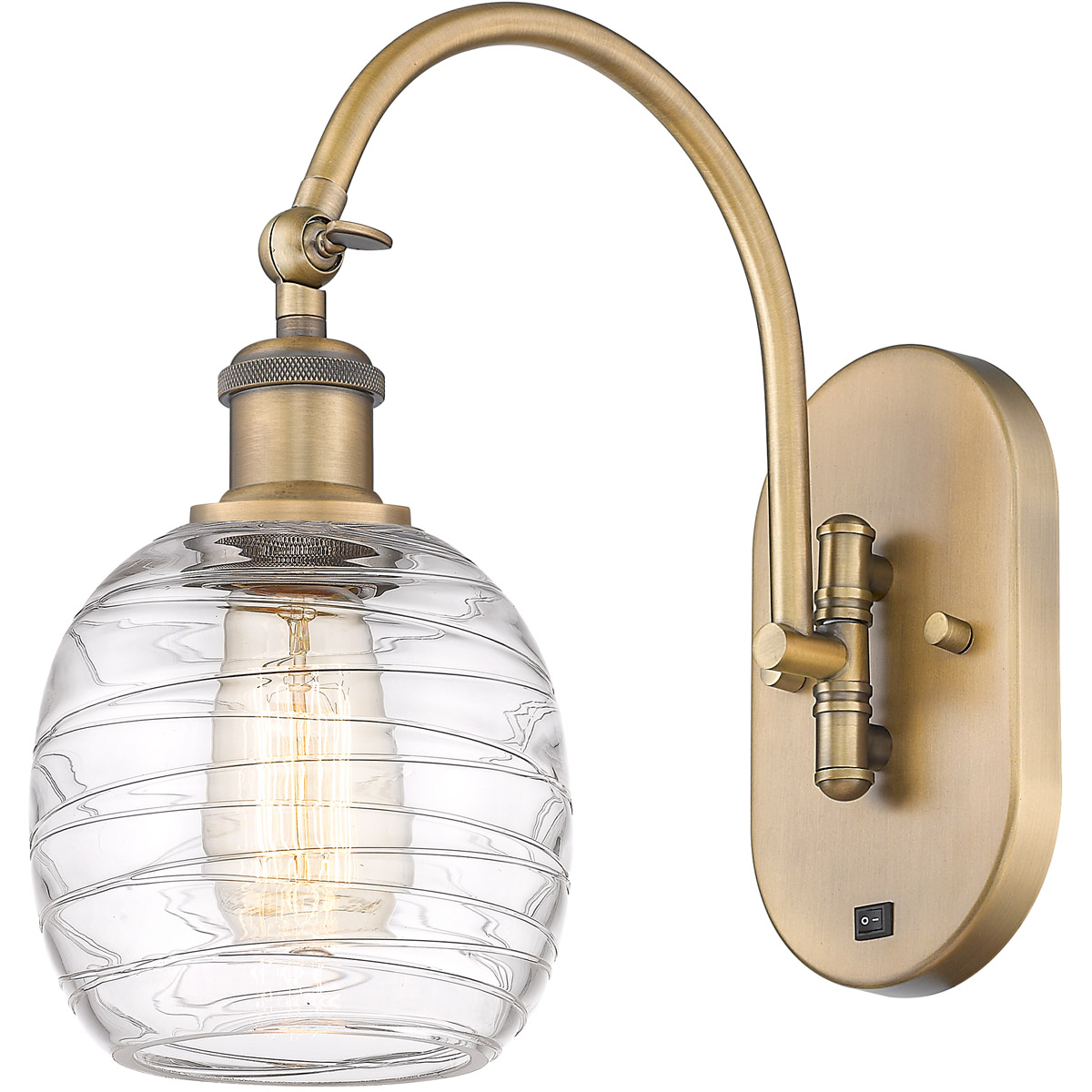 Innovations Lighting Bruno Marashlian Belfast 12 Inch Wall Sconce Belfast - 518-1W-BB-G1013 - Industrial