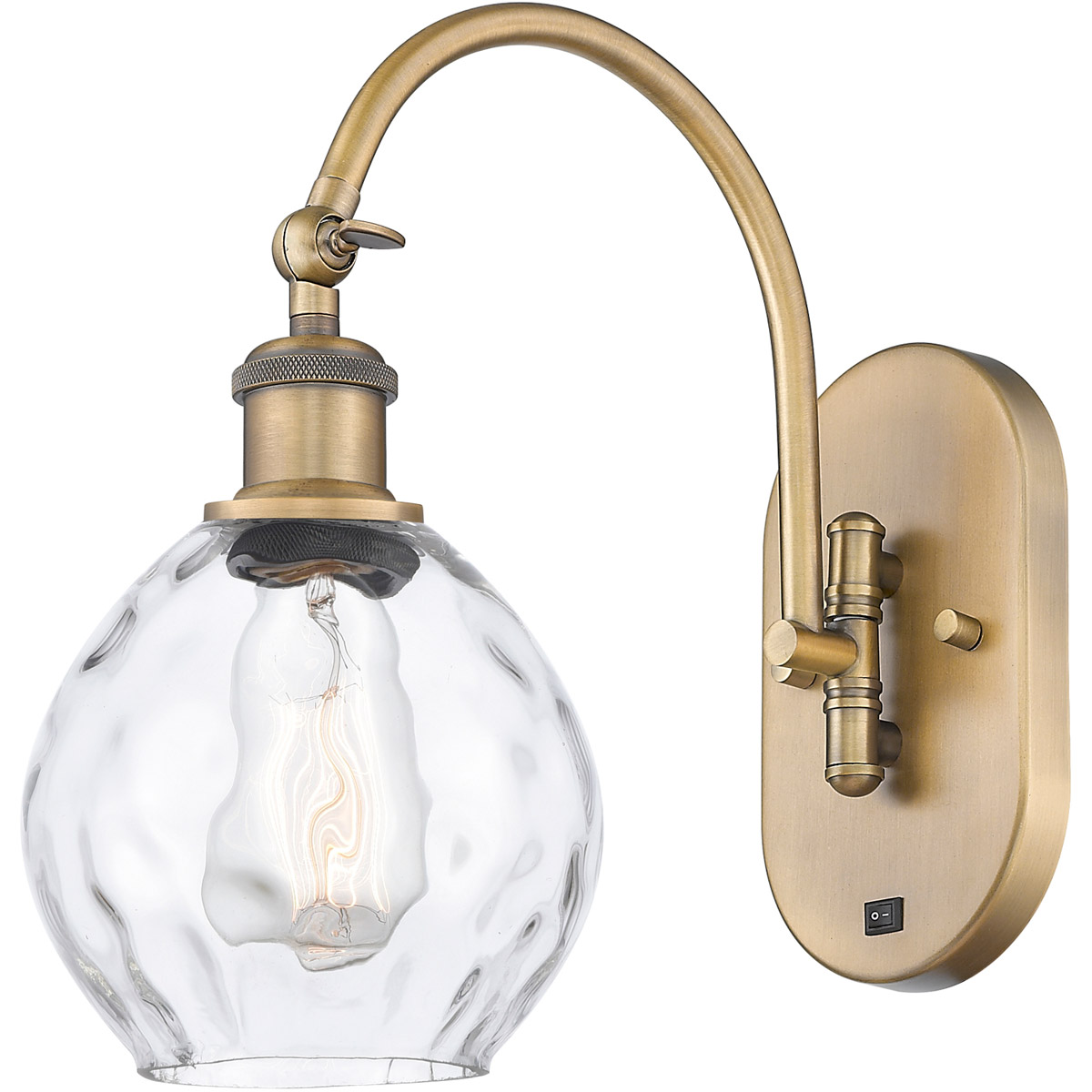 Innovations Lighting 518-1W-BB-G362-LED Ballston Waverly LED 6 inch Brushed Brass Sconce Wall Light