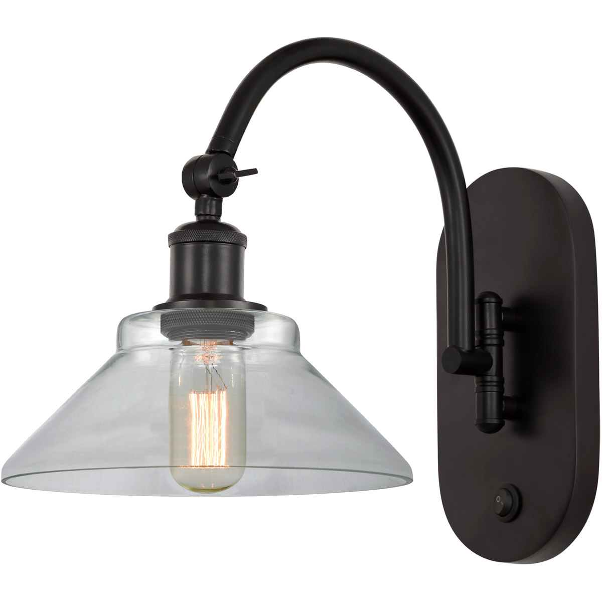 Innovations Lighting 518-1W-OB-G132-LED Ballston Orwell LED 8 inch Oil Rubbed Bronze Sconce Wall Light