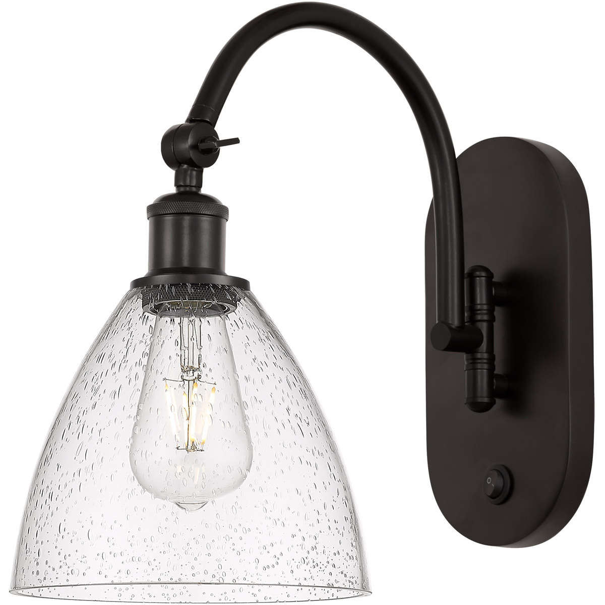 Innovations Lighting 518-1W-OB-GBD-754 Ballston Dome 1 Light 8 inch Oil Rubbed Bronze Sconce Wall Light