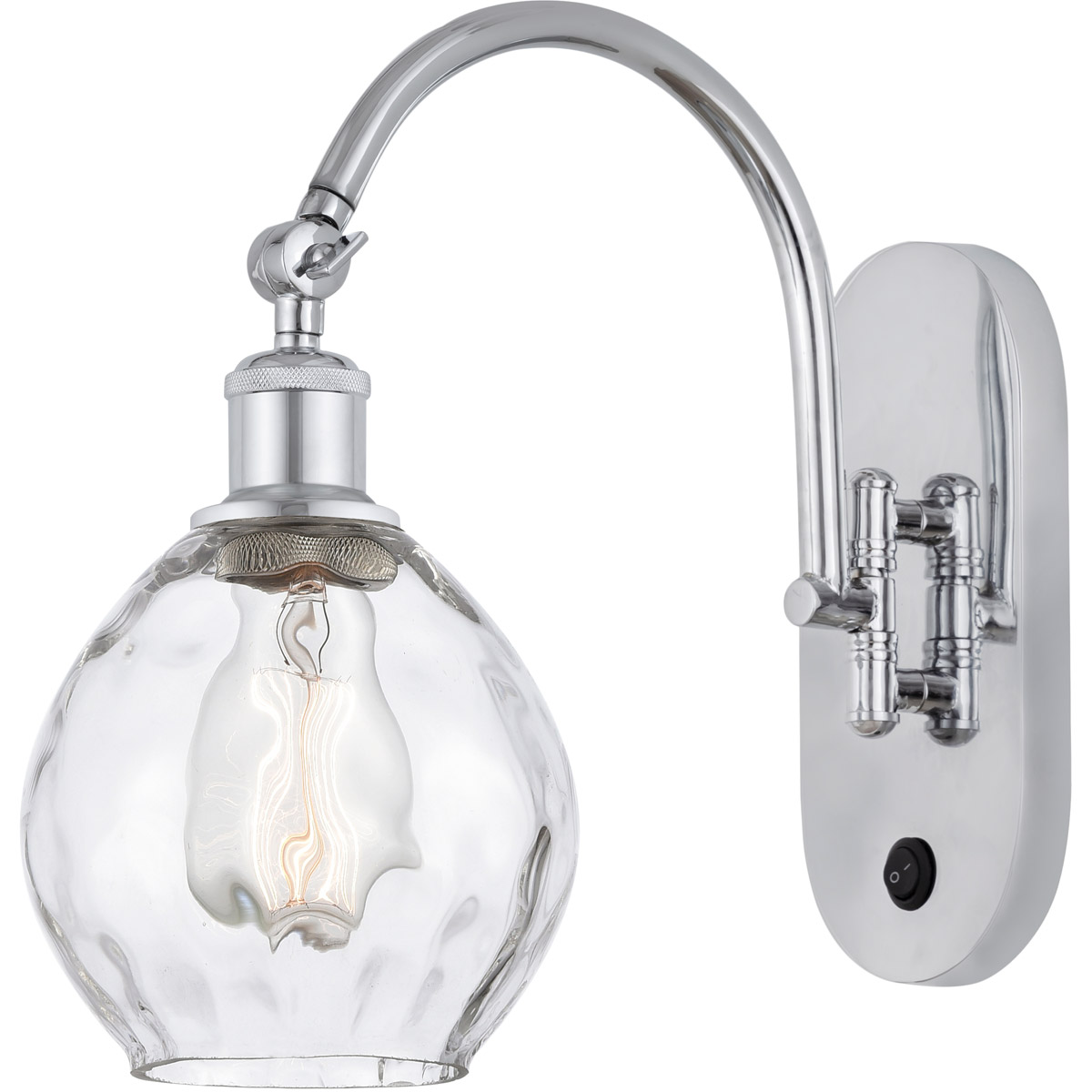 Innovations Lighting 518-1W-PC-G362-LED Ballston Waverly LED 6 inch Polished Chrome Sconce Wall Light