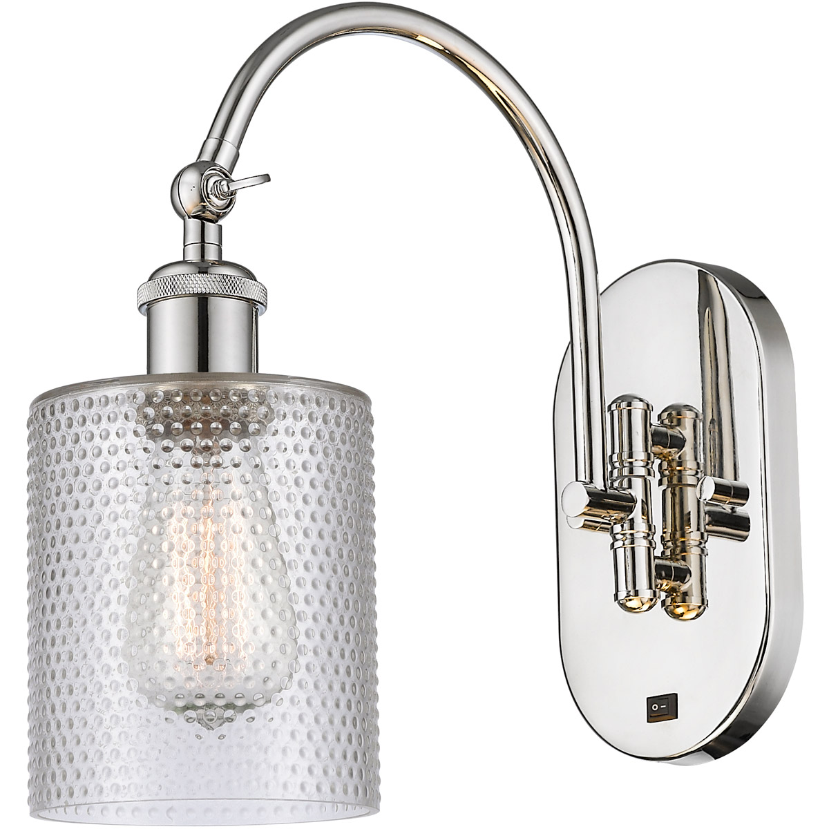 Innovations Lighting Bruno Marashlian Cobbleskill 12 Inch Wall Sconce Cobbleskill - 518-1W-PN-G112-LED - Modern Contemporary