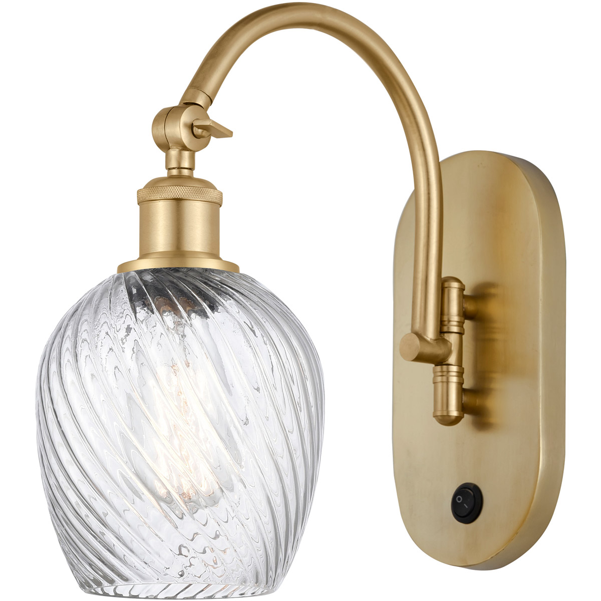 Innovations Lighting 518-1W-SG-G292-LED Ballston Salina LED 5 inch Satin Gold Sconce Wall Light