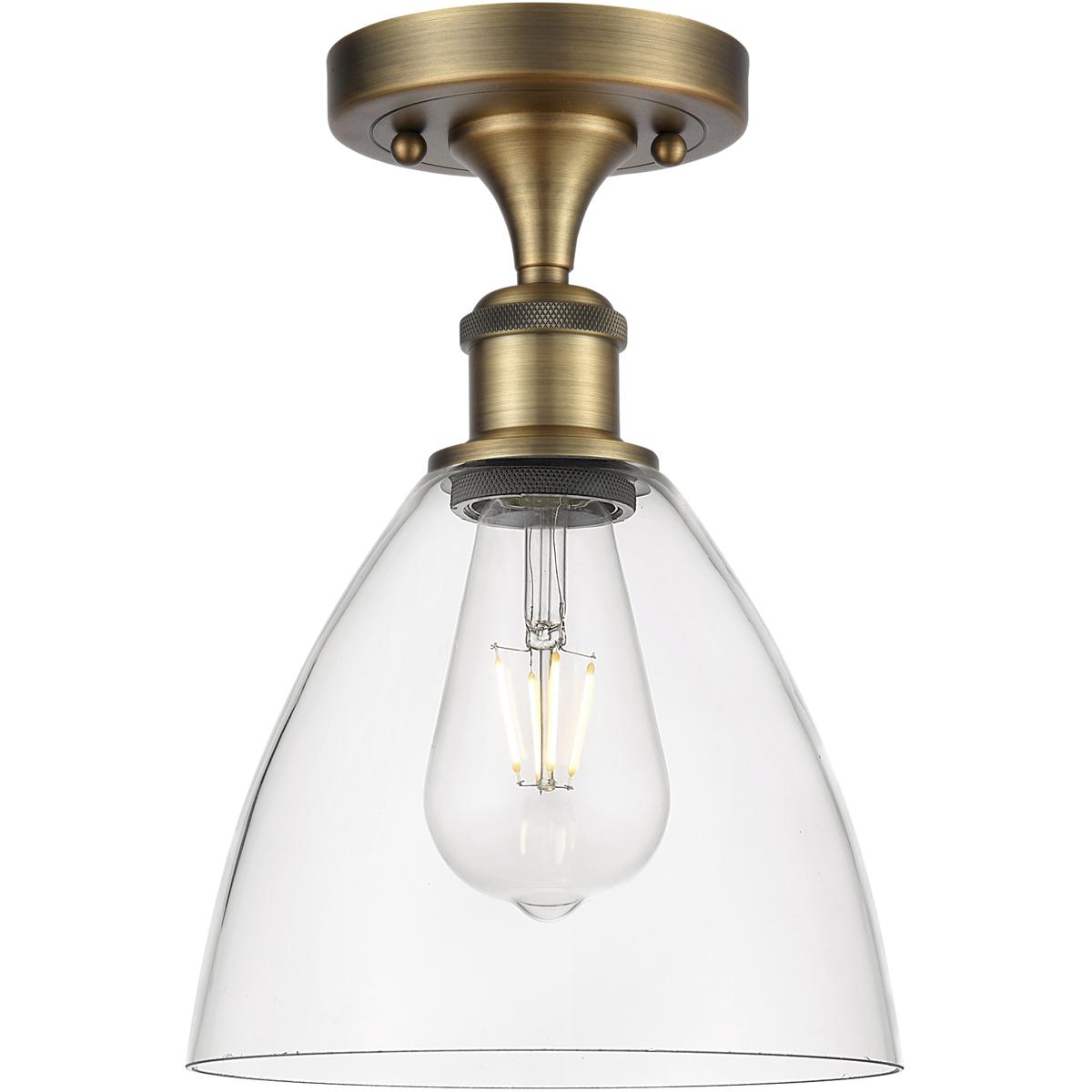 Innovations Lighting Bruno Marashlian Bristol Glass 7 Inch 1 Light Semi Flush Mount Bristol Glass - 616-1F-BB-GBD-752 - Modern Contemporary