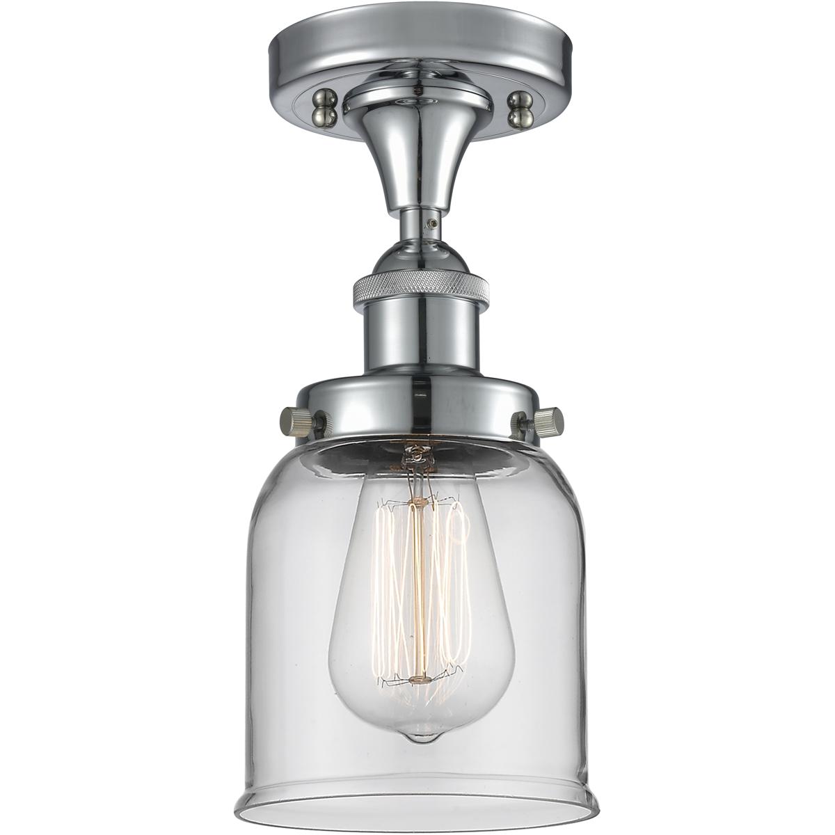 Innovations Lighting Bruno Marashlian Bell 6 Inch 1 Light Semi Flush Mount Bell - 616-1F-PC-G52 - Industrial