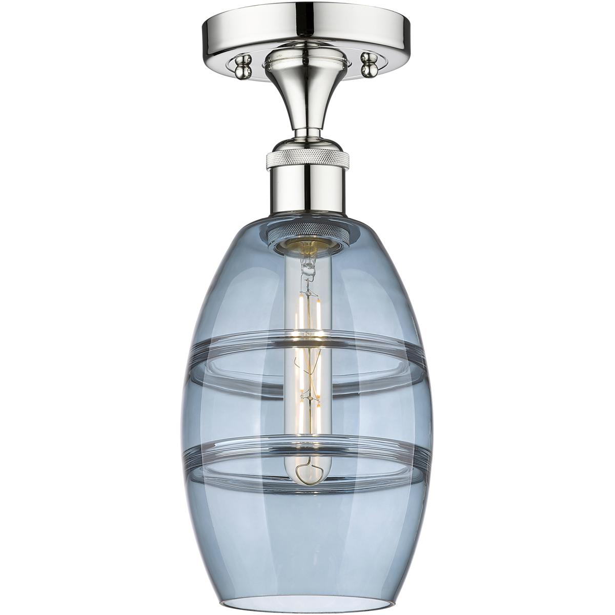 Innovations Lighting 616-1F-PC-G557-6BL Edison Vaz 1 Light 5.88 inch Polished Chrome Semi-Flush Mount Ceiling Light