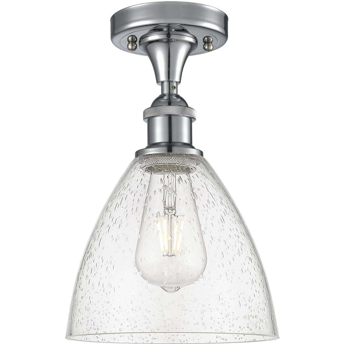 Innovations Lighting Bruno Marashlian Bristol Glass 7 Inch 1 Light Semi Flush Mount Bristol Glass - 616-1F-PC-GBD-754 - Modern Contemporary