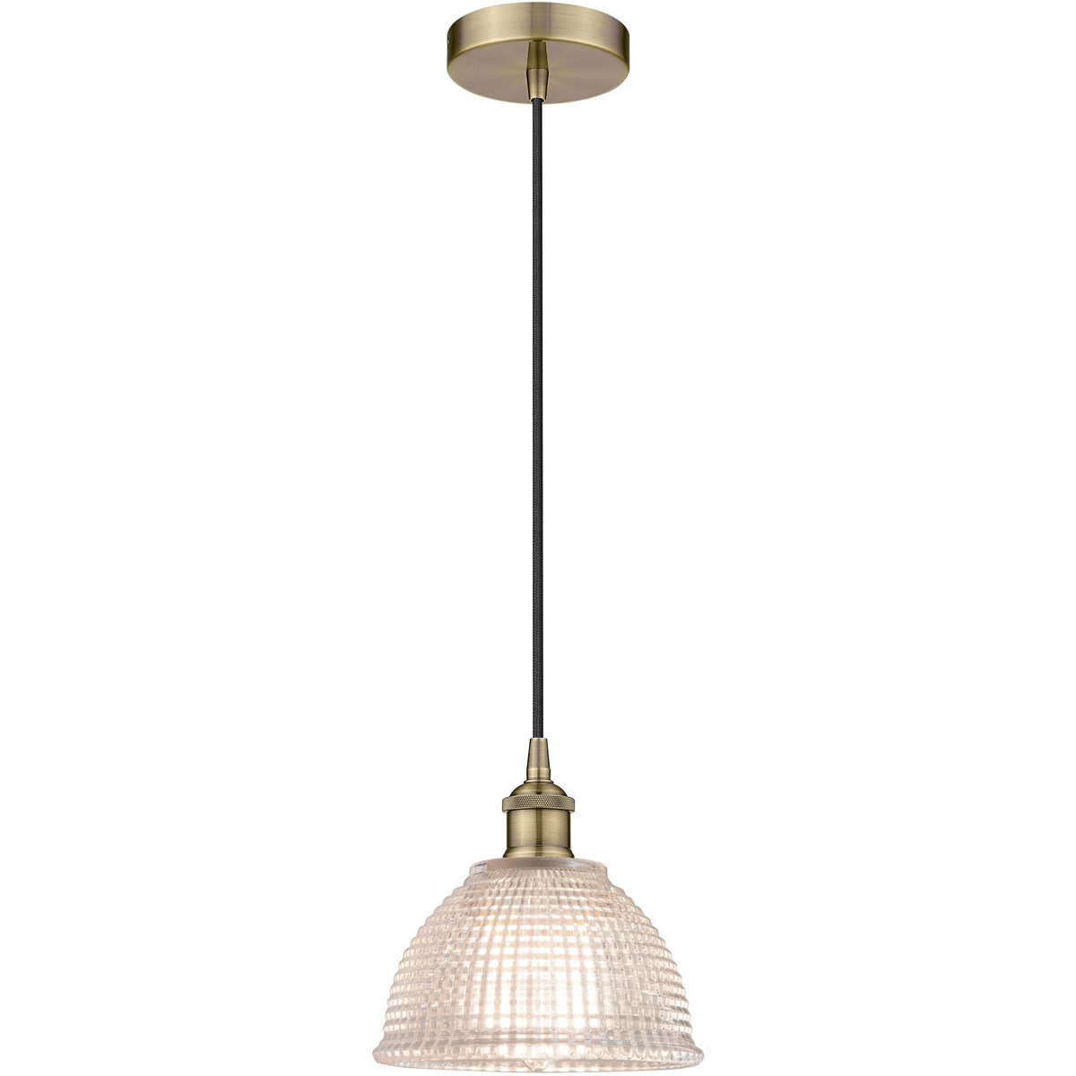 Innovations Lighting 616-1P-AB-G422 Edison Arietta 1 Light 8 inch Antique Brass Mini Pendant Ceiling Light