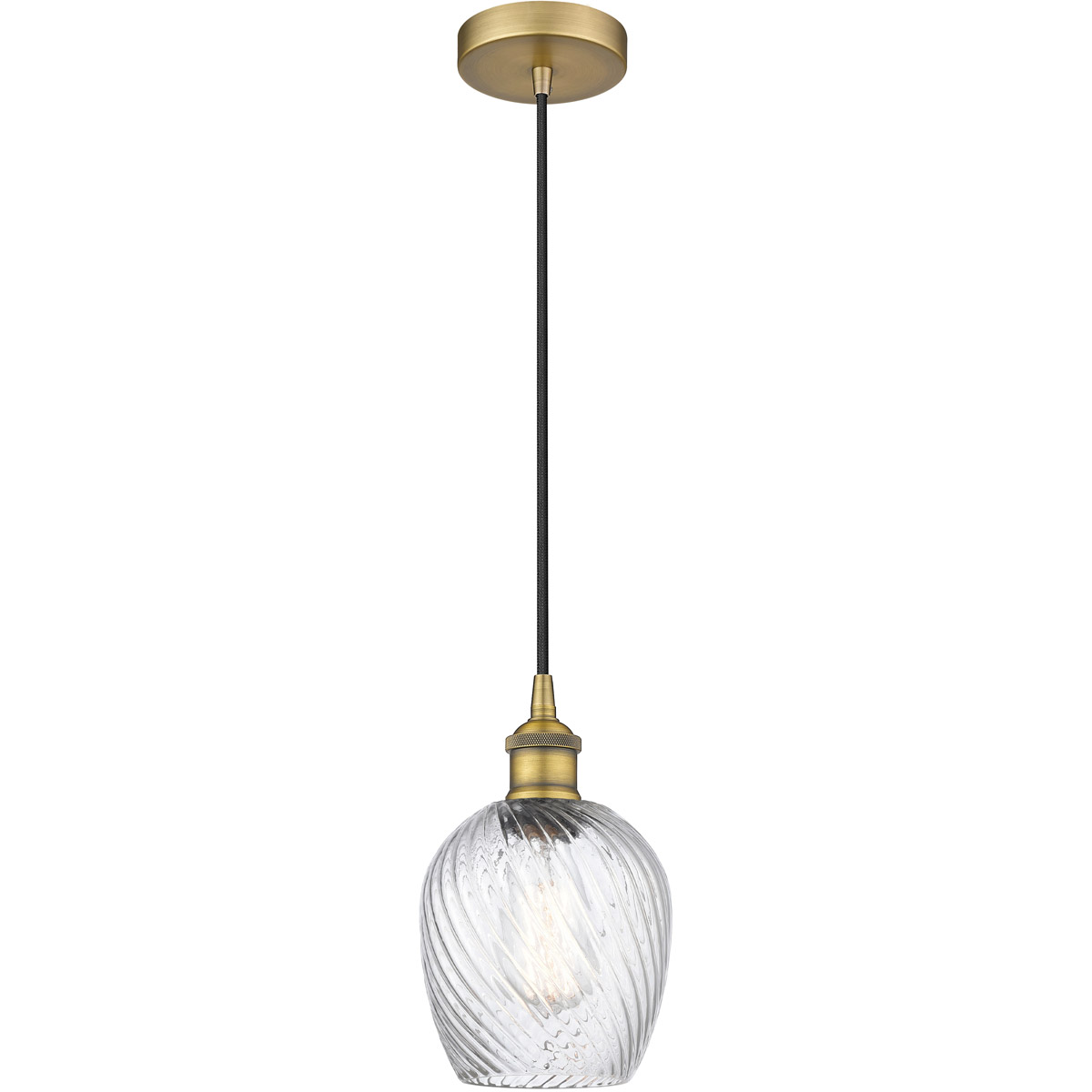 Innovations Lighting 616-1P-BB-G292 Edison Salina 1 Light 5 inch Brushed Brass Mini Pendant Ceiling Light