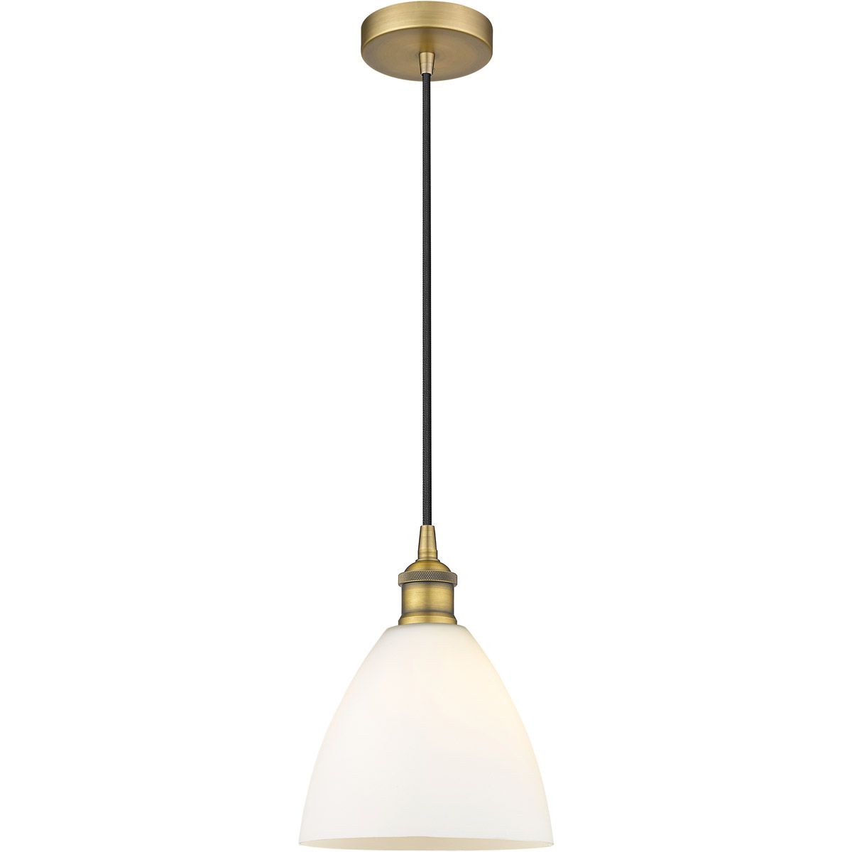 Innovations Lighting 616-1P-BB-GBD-751 Edison Dome 1 Light 8 inch Brushed Brass Mini Pendant Ceiling Light