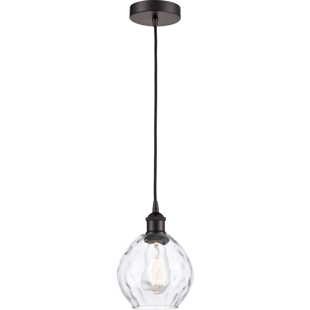 Innovations Lighting 616-1P-OB-G362-LED Edison Waverly LED 6 inch Oil Rubbed Bronze Mini Pendant Ceiling Light