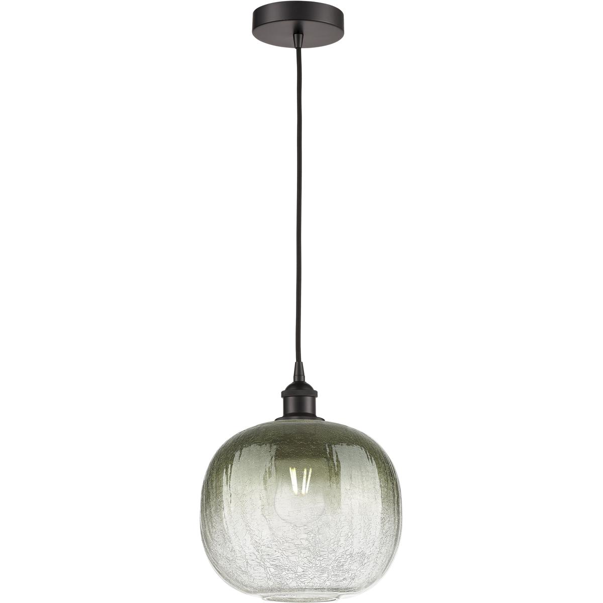Innovations Lighting 616-1P-OB-G481-10SL Edison Brookhaven Sphere 1 Light 10.5 inch Oil Rubbed Bronze Mini Pendant Ceiling Light in Slate Glass