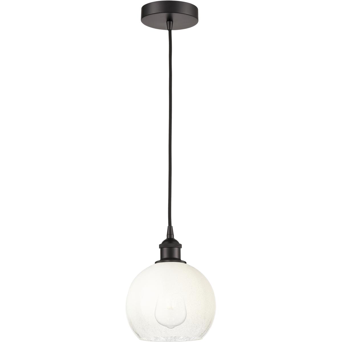 Innovations Lighting 616-1P-OB-G483-8OP Edison Brookhaven Globe 1 Light 7.88 inch Oil Rubbed Bronze Mini Pendant Ceiling Light in Opal Glass