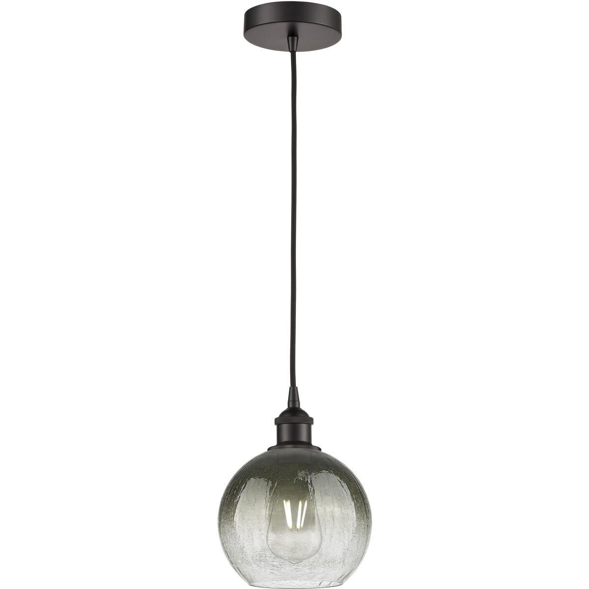Innovations Lighting 616-1P-OB-G483-8SL Edison Brookhaven Globe 1 Light 7.88 inch Oil Rubbed Bronze Mini Pendant Ceiling Light in Slate Glass