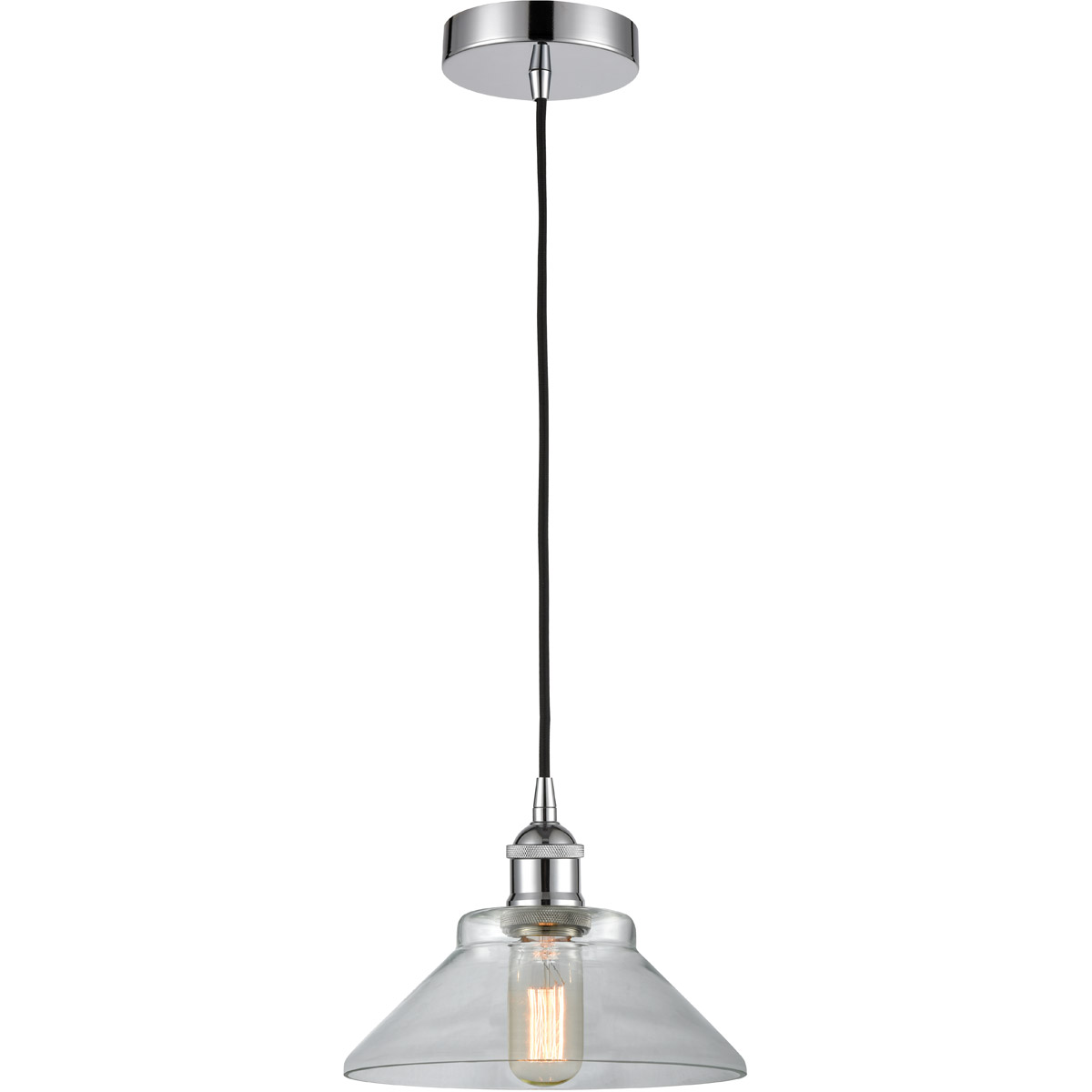 Innovations Lighting 616-1P-PC-G132 Edison Orwell 1 Light 8 inch Polished Chrome Mini Pendant Ceiling Light