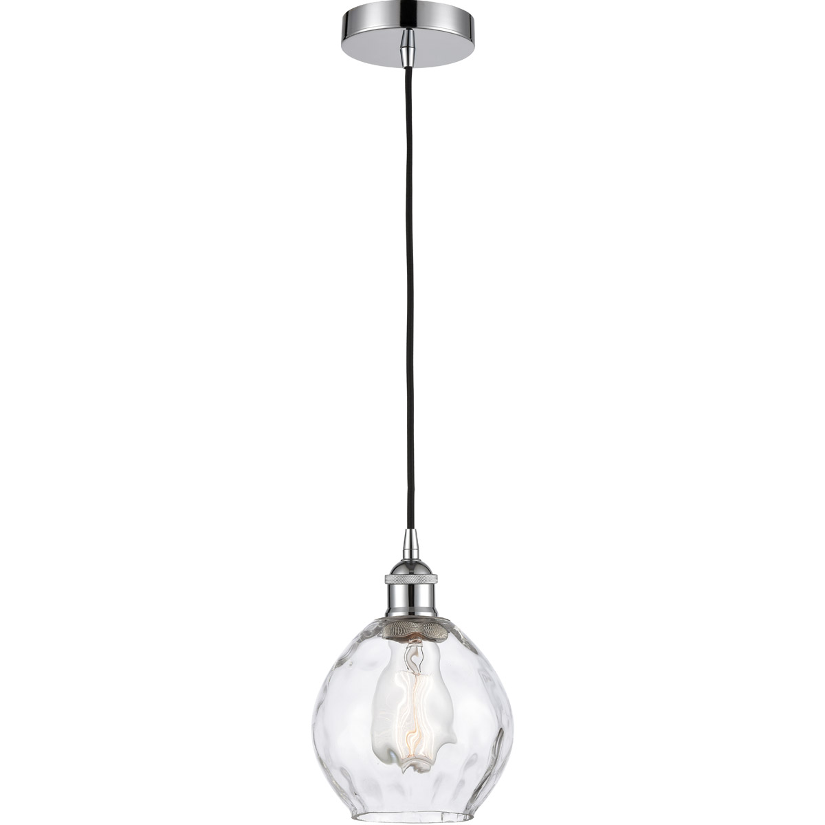 Innovations Lighting 616-1P-PC-G362-LED Edison Waverly LED 6 inch Polished Chrome Mini Pendant Ceiling Light