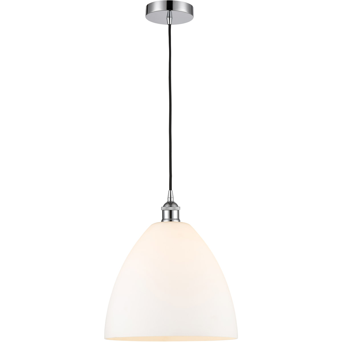 Innovations Lighting 616-1P-PC-GBD-121 Edison Dome 1 Light 12 inch Polished Chrome Mini Pendant Ceiling Light