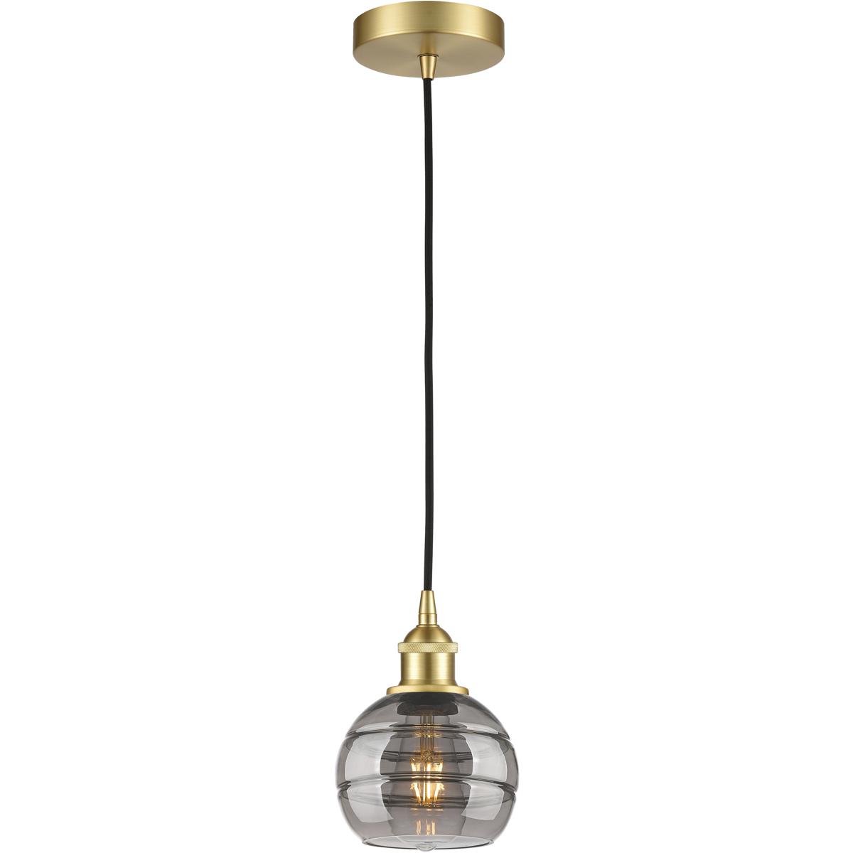 Innovations Lighting 616-1P-SG-G556-6SM Edison Rochester 1 Light 5.88 inch Satin Gold Cord Hung Mini Pendant Ceiling Light