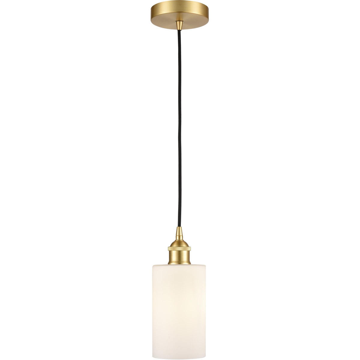 Innovations Lighting 616-1P-SG-G801-LED Edison Clymer LED 4 inch Satin Gold Mini Pendant Ceiling Light
