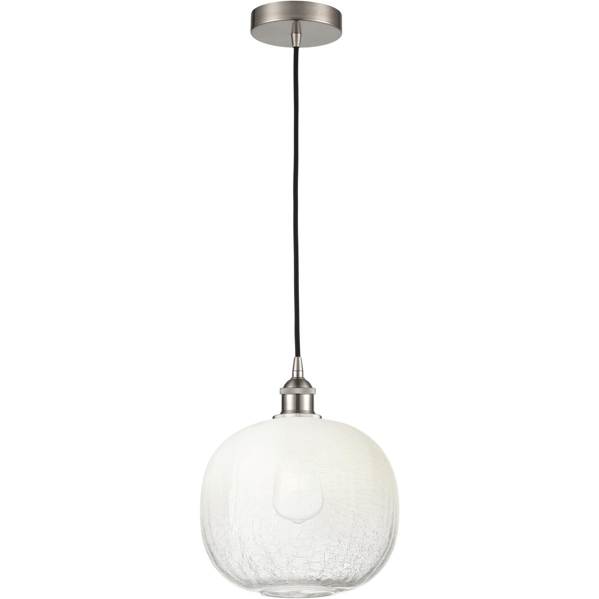 Innovations Lighting 616-1P-SN-G481-10OP Edison Brookhaven Sphere 1 Light 10.5 inch Brushed Satin Nickel Mini Pendant Ceiling Light in Opal Glass
