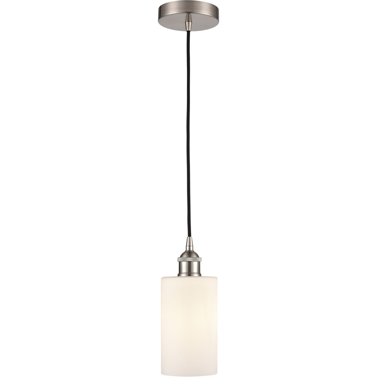 Innovations Lighting 616-1P-SN-G801-LED Edison Clymer LED 4 inch Brushed Satin Nickel Mini Pendant Ceiling Light