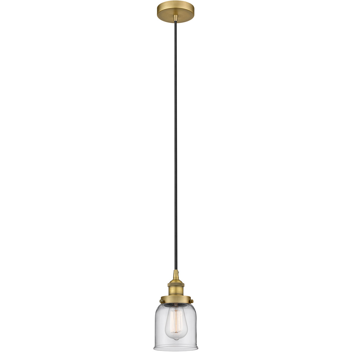 Innovations Lighting Bruno Marashlian Small Bell 5 Inch Mini Pendant Small Bell - 616-1PH-BB-G52 - Industrial
