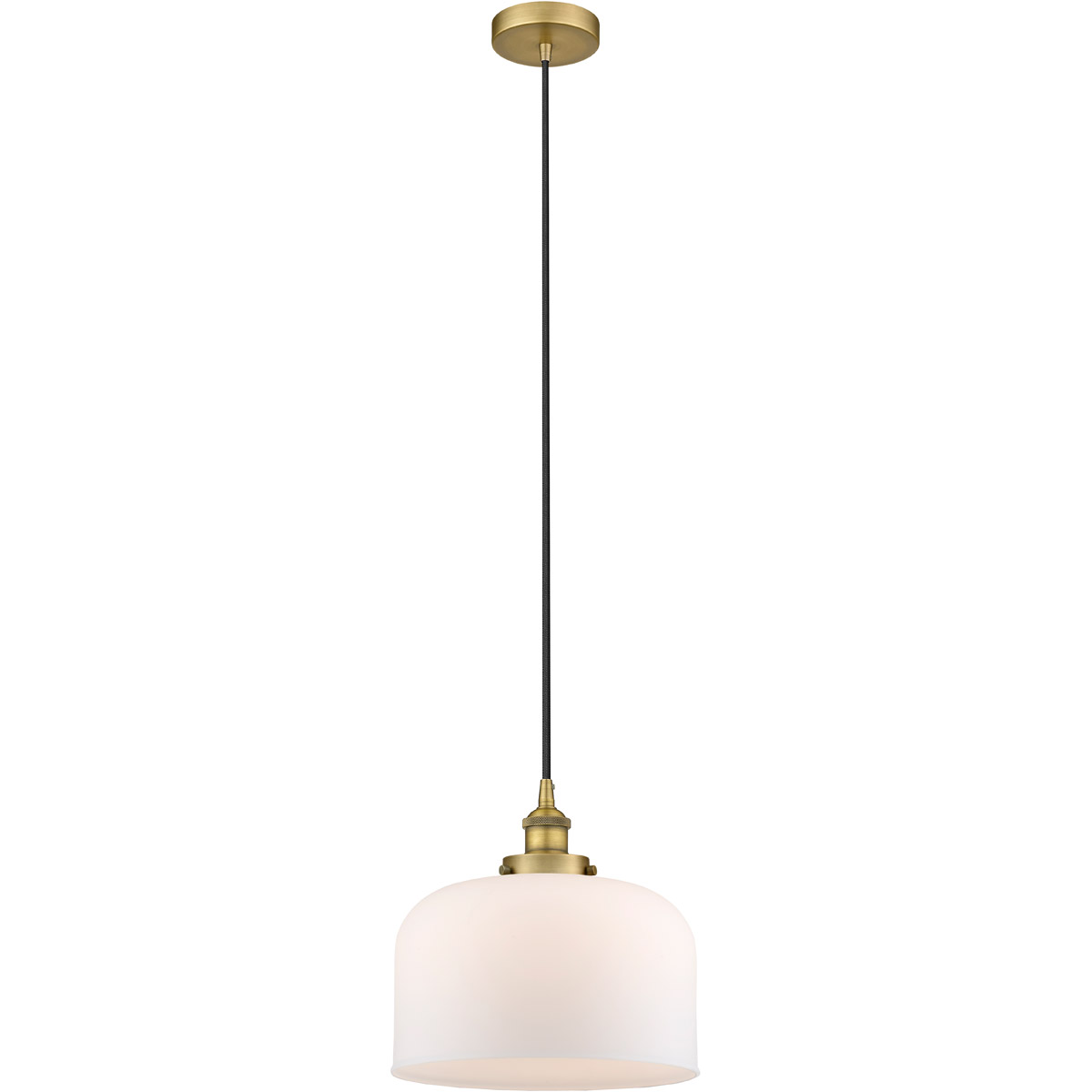 Innovations Lighting Bruno Marashlian Large Bell 8 Inch Mini Pendant Large Bell - 616-1PH-BB-G71-L - Modern Contemporary