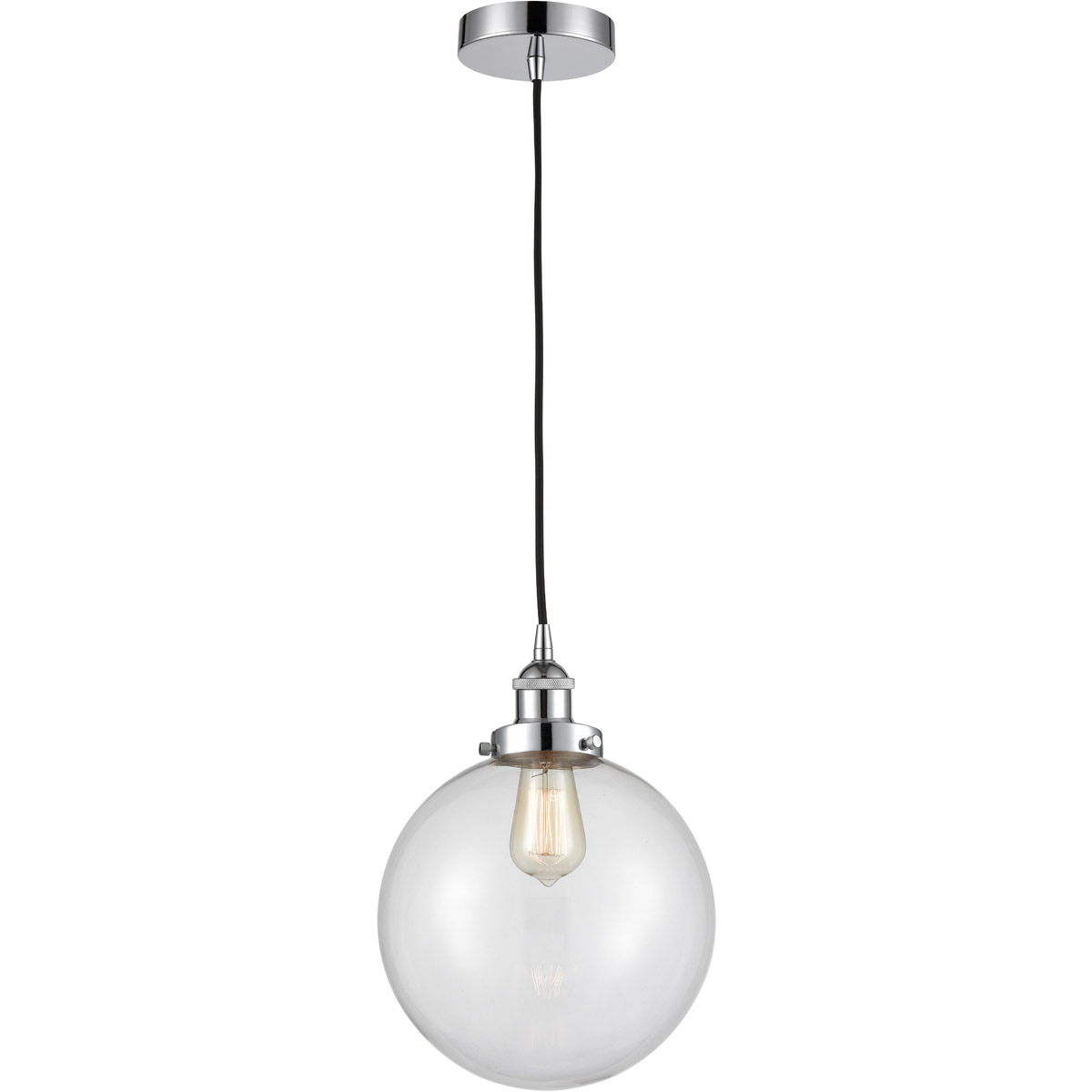Innovations Lighting 616-1PH-PC-G202-10 Edison Beacon 1 Light 10 inch Polished Chrome Mini Pendant Ceiling Light