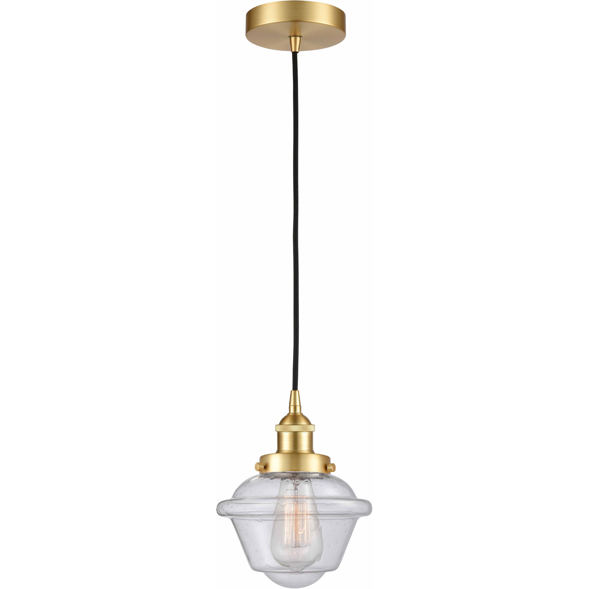 Innovations Lighting 616-1PH-SG-G534 Edison Oxford 1 Light 8 inch Satin Gold Mini Pendant Ceiling Light