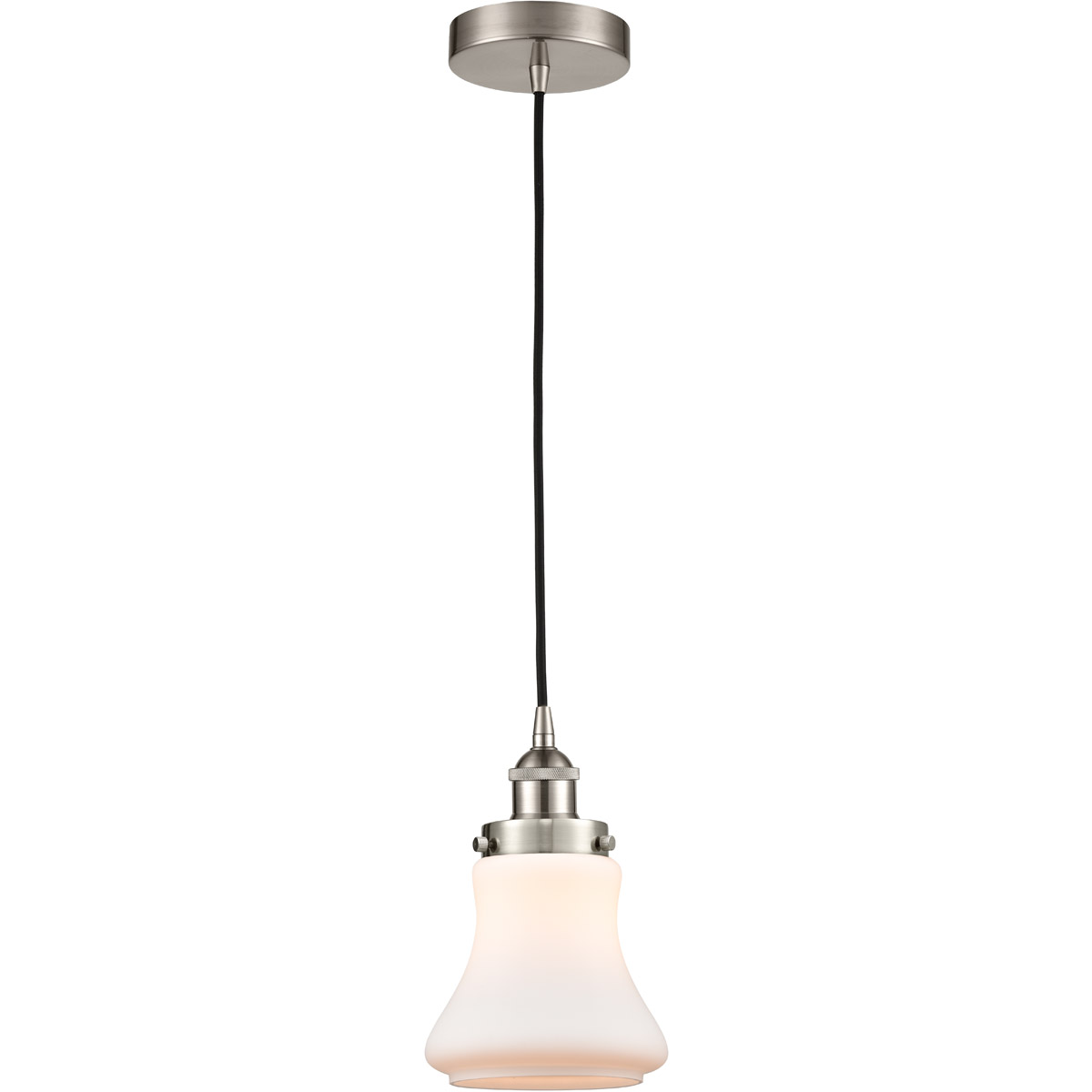 Innovations Lighting 616-1PH-SN-G191 Edison Bellmont 1 Light 6 inch Brushed Satin Nickel Mini Pendant Ceiling Light