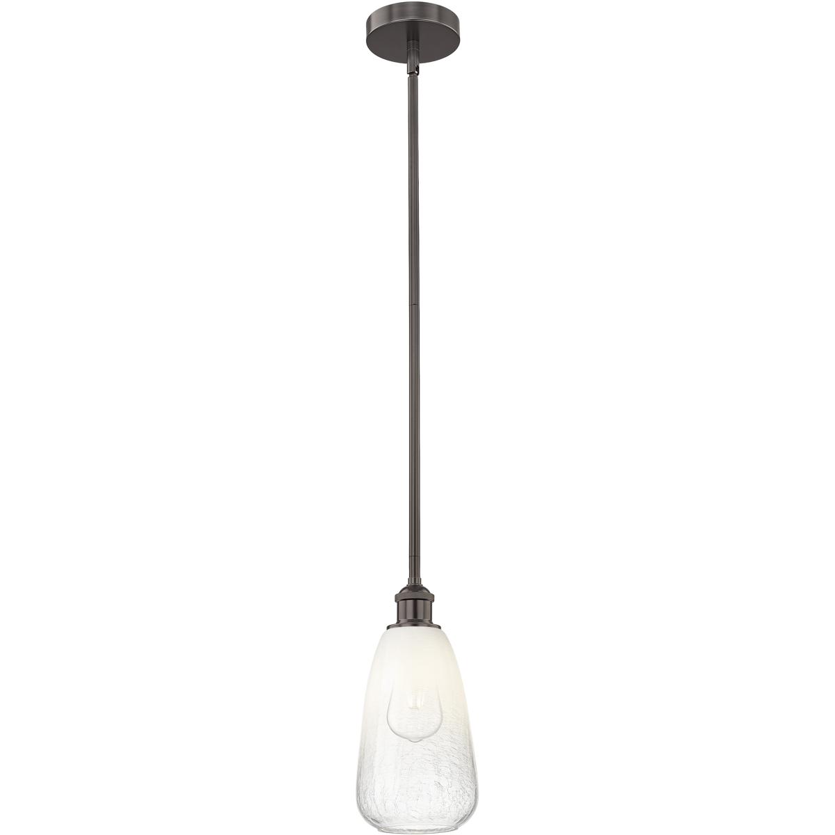 Innovations Lighting 616-1S-OB-G480-6OP Edison Brookhaven Almond 1 Light 6 inch Oil Rubbed Bronze Mini Pendant Ceiling Light in Opal Glass