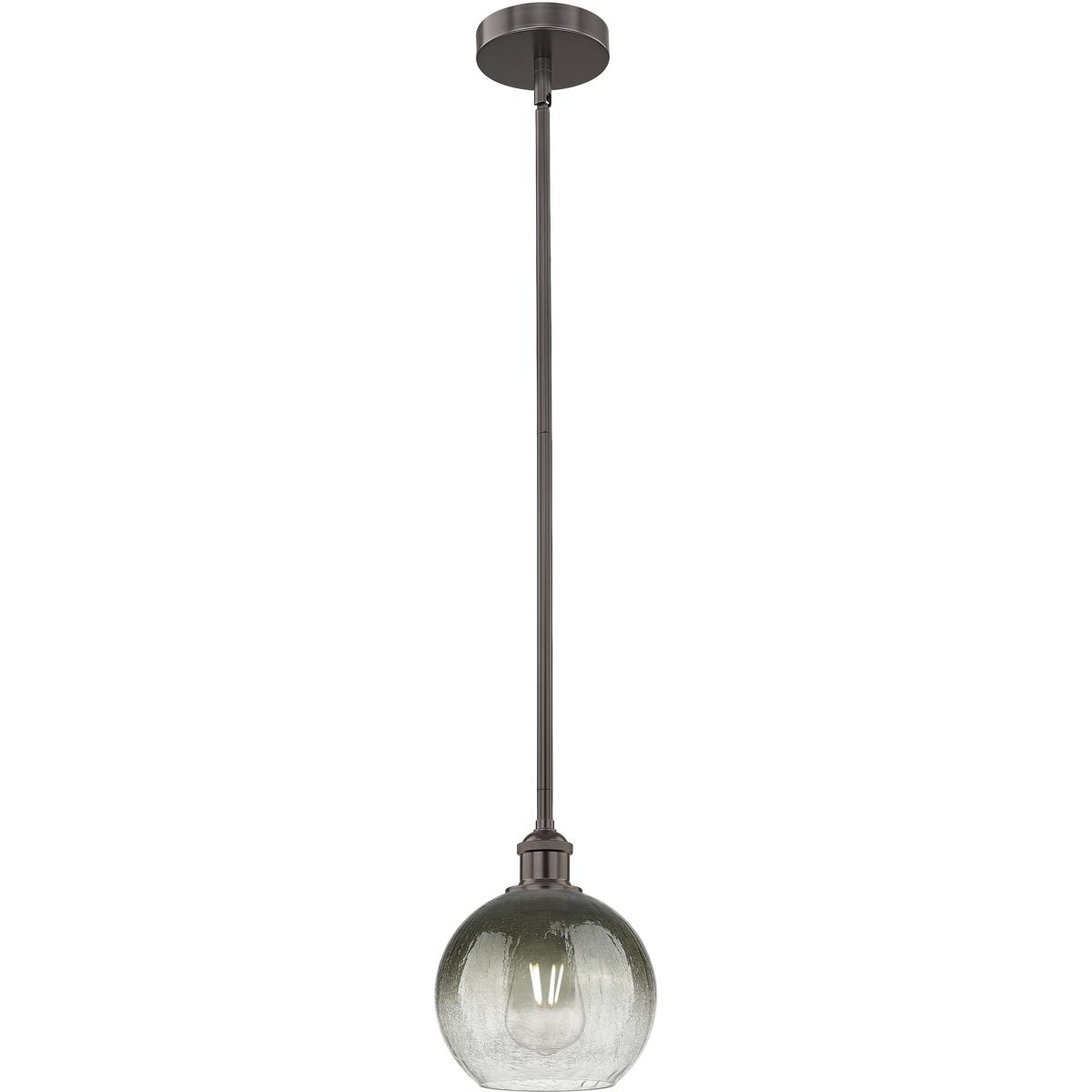 Innovations Lighting 616-1S-OB-G483-8SL Edison Brookhaven Globe 1 Light 7.88 inch Oil Rubbed Bronze Mini Pendant Ceiling Light in Slate Glass