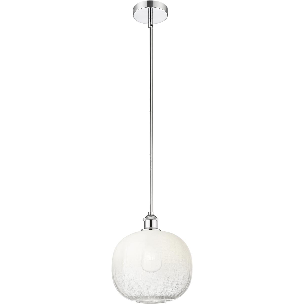 Innovations Lighting 616-1S-PC-G481-10OP Edison Brookhaven Sphere 1 Light 10.5 inch Polished Chrome Mini Pendant Ceiling Light in Opal Glass