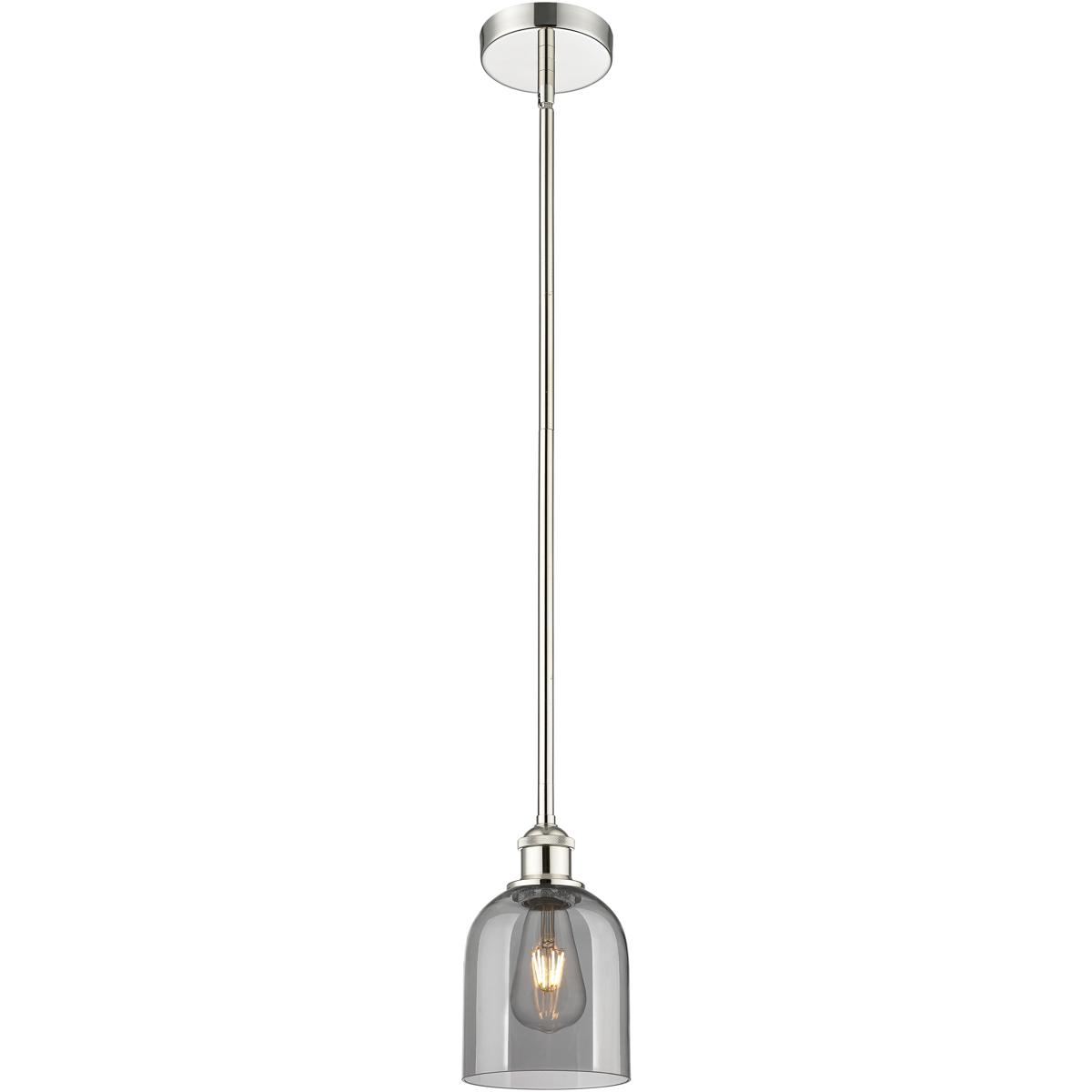 Innovations Lighting 616-1S-PN-G558-6SM Edison Bella 1 Light 5.5 inch Polished Nickel Stem Hung Mini Pendant Ceiling Light