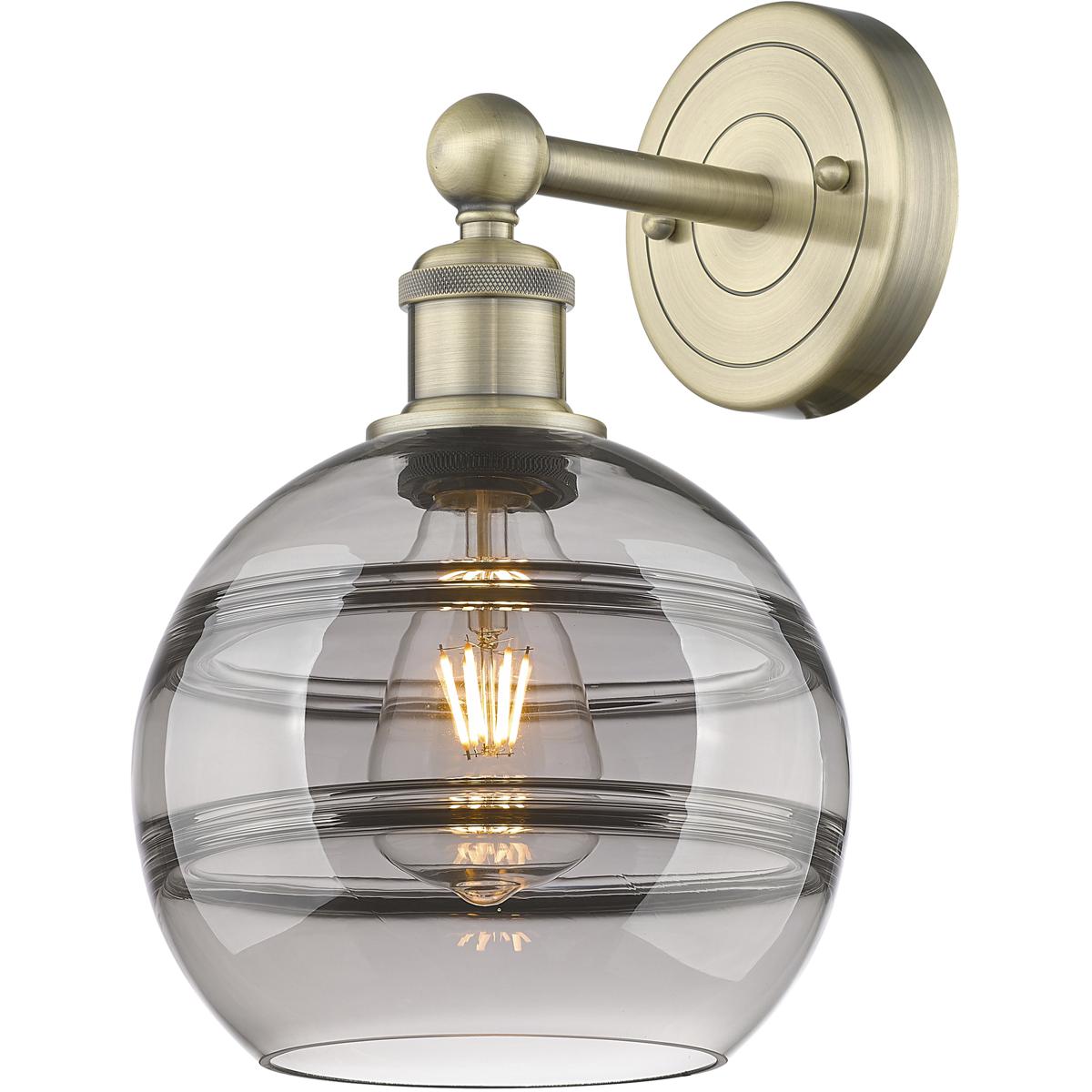 Innovations Lighting 616-1W-AB-G556-8SM Edison Rochester 1 Light 8 inch Antique Brass Sconce Wall Light