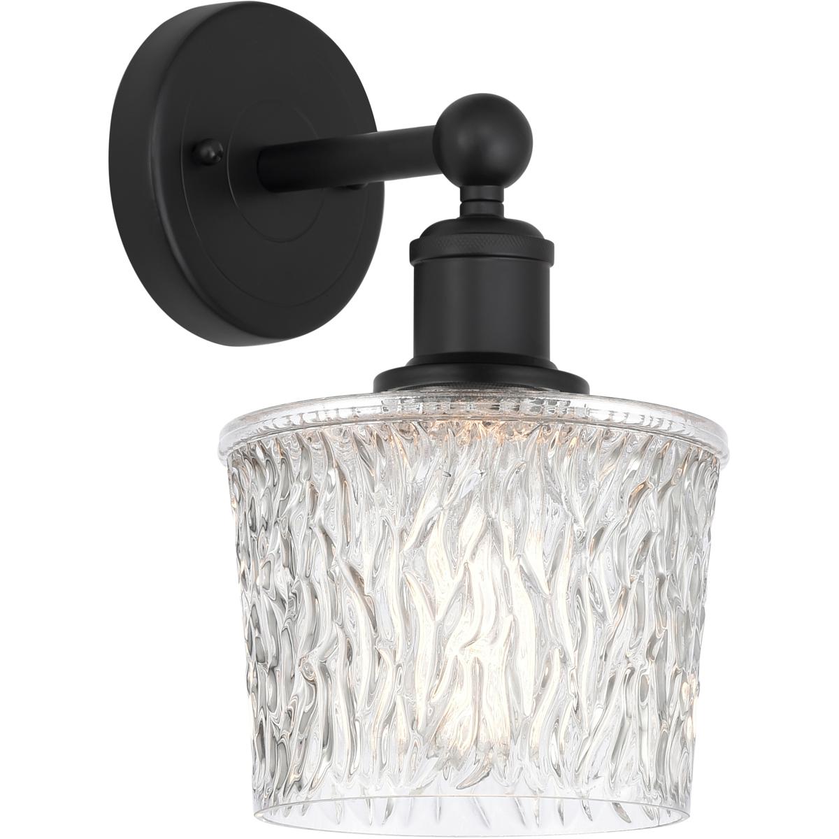 Innovations Lighting 616-1W-BK-G402 Edison Niagra 1 Light 7 inch Matte Black Sconce Wall Light