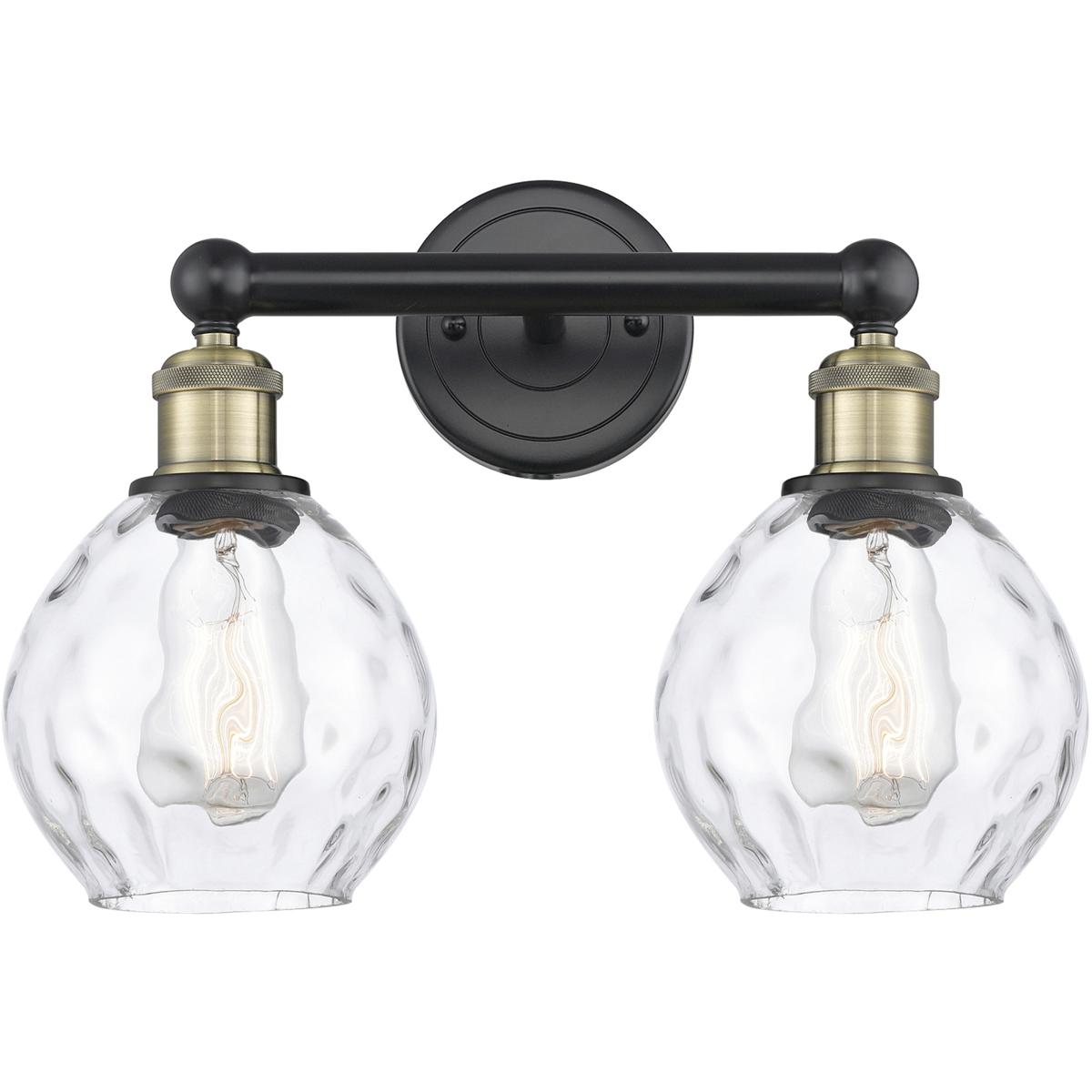 Innovations Lighting 616-2W-BAB-G362 Waverly 2 Light 15 inch Black Antique Brass Bath Vanity Light Wall Light
